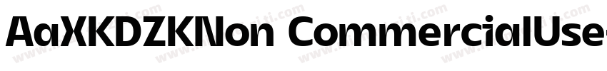 AaXKDZKNon CommercialUse字体转换